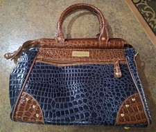 Samantha Brown croc-embossed business or pleasure travel bag or briefcase.