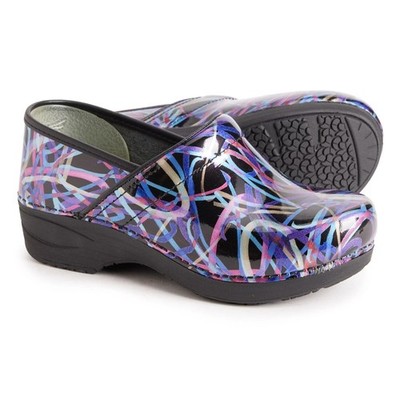 Dansko Professional Clogs Patent Leather Slip On - Ribbon