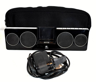 LOGITECH ''Pure-Fi Anywhere 2''- Compact Docking Speakers for iPod & iPhone w/Case