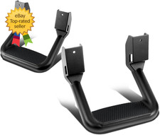 Universal Side Step for Pickups  Trucks Aluminum Black Coated Set of 2