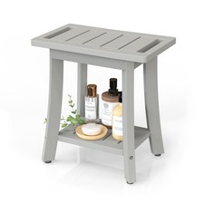 Waterproof Shower Benches for Inside Shower, Poly Lumber Shower Stool with St...