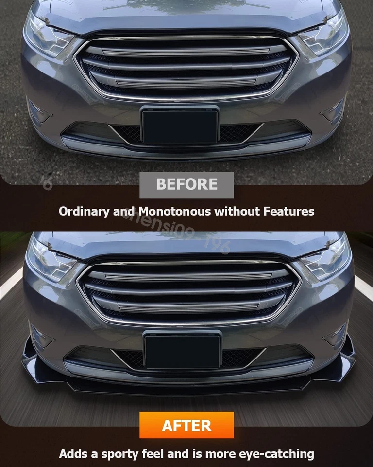 Front Bumper Lip Splitter +Side Skirt +Rear Lip For Mazda 3 323 Mazda 6 626 - Imagem 2 de 4