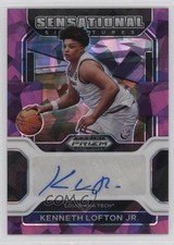 2022-23 Panini Prizm Draft Picks Purple Ice 15/99 Kenneth Lofton Jr Auto 1pe9
