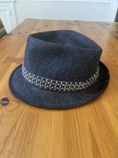 Vintage Royal Stetson Black Felt Fedora Hat Size 7 1/4 Schmitt-Orlow Milwaukee