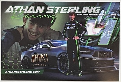 2026 Medusa #4 Ford Mustang GT4 Hero Card Rolex 24 Daytona IMSA Michelin Pilot