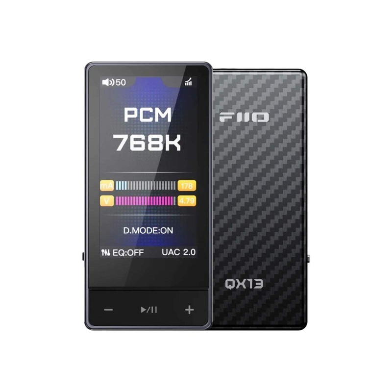 FiiO QX13 Portable DAC and Headphone Amplifier 3.5mm or 4.4mm USB C Black