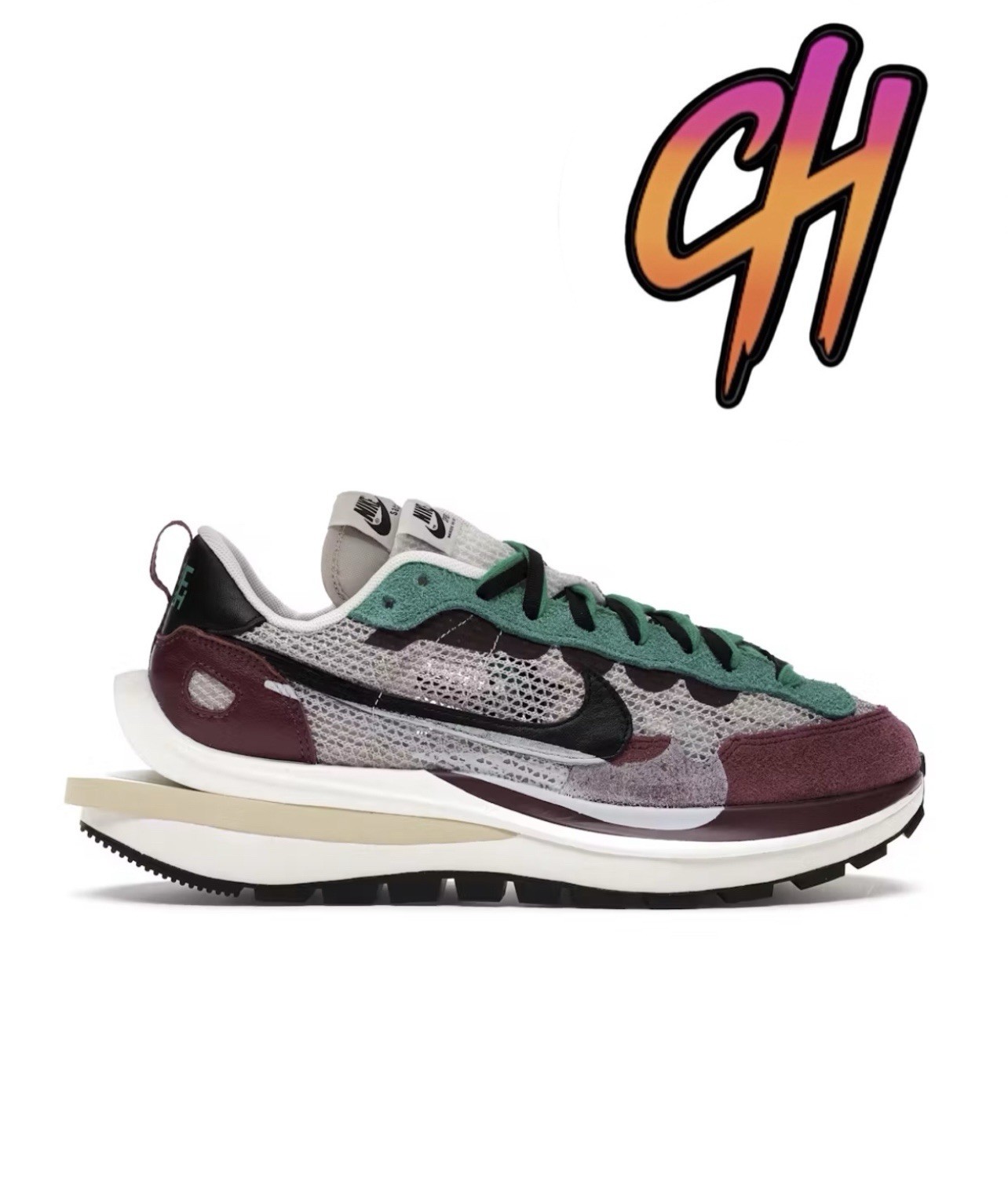 SACAI X NIKE Taglia 7 5 Nike Sacai x VaporWaffle SP rosso cattivo