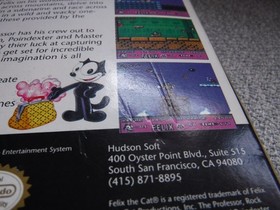 Felix the Cat (Nintendo, NES 1992) Complete In Box with Manual, Poster, Inserts
