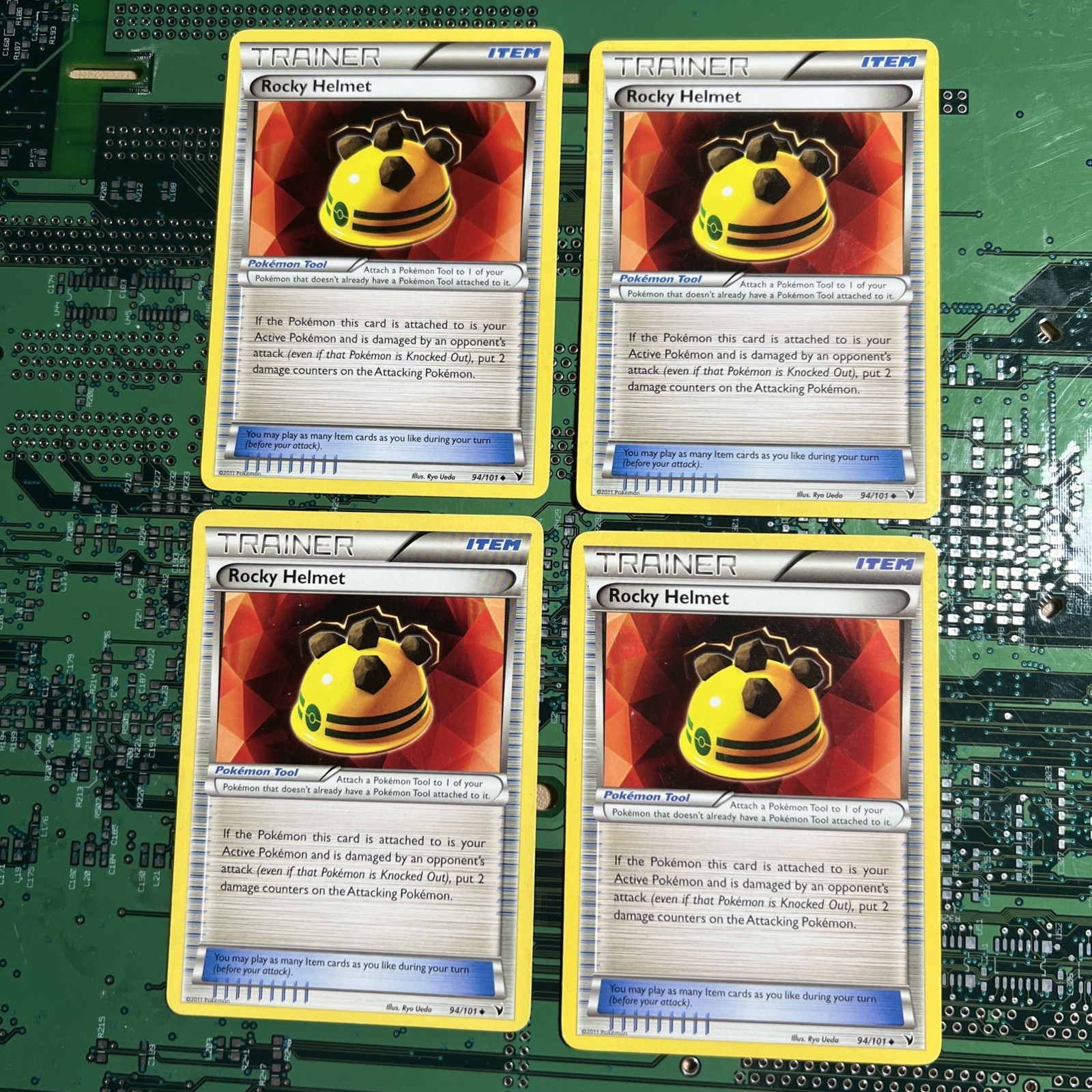 Rocky Helmet 94/101 Noble Victories Pokemon Card Trainer Non-Holo 4