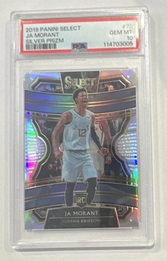 2019-20 Panini Select - Concourse Ja Morant #72 Silver Prizm (RC)