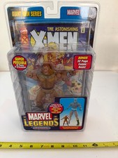 NEW MARVEL LEGENDS GIANT MAN SERIES SABRETOOTH FIGURE W COMIC READ