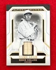 Eddie Collins 2025 National Treasures Holo Gold Game Used Bat Relic #d/10