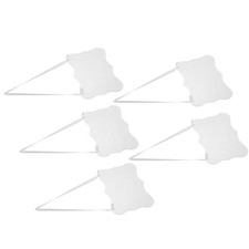 Reusable Acrylic Wedding Chair Reserved Signs Clear Hanging Tags with Ribbon