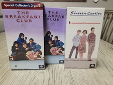 Sixteen Candles/ Breakfast Club VHS Collector's 2 Pack Box Set John Hughes Lot