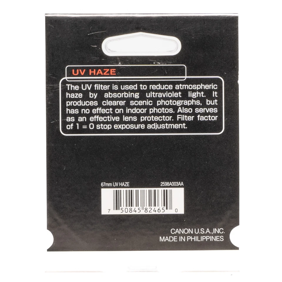 Canon Filter 67mm UV HAZE NEW - Image 2 of 3