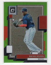 Rafael Devers 2022 Donruss Optic #190 Lime Green Prizm Boston Red Sox