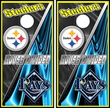rays steelers hd 285 cornhole board vinyl wraps