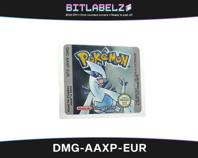 Pokemon Silver Version [DMG-AAXP-EUR] Game Boy Color Label - Metallic Effect