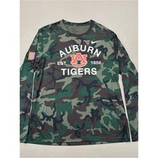 Nike Auburn Tigers Dri-Fit Camo Long-Sleeve Tee Men  s Size XL