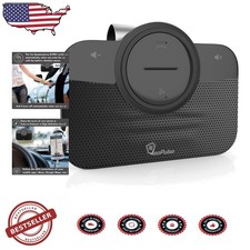 Car Bluetooth Speakerphone Hands-Free Kit 6W Hi-Fi Noise Cancelling Auto Connect