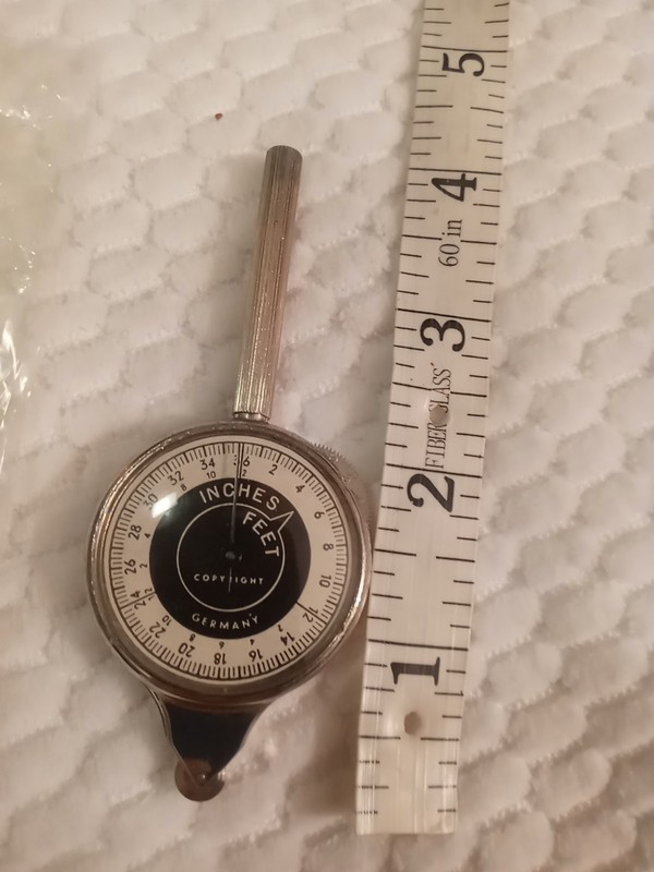 Vintage Specialty Tool Sewing- Converter - Inches To Feet, Made In Germany