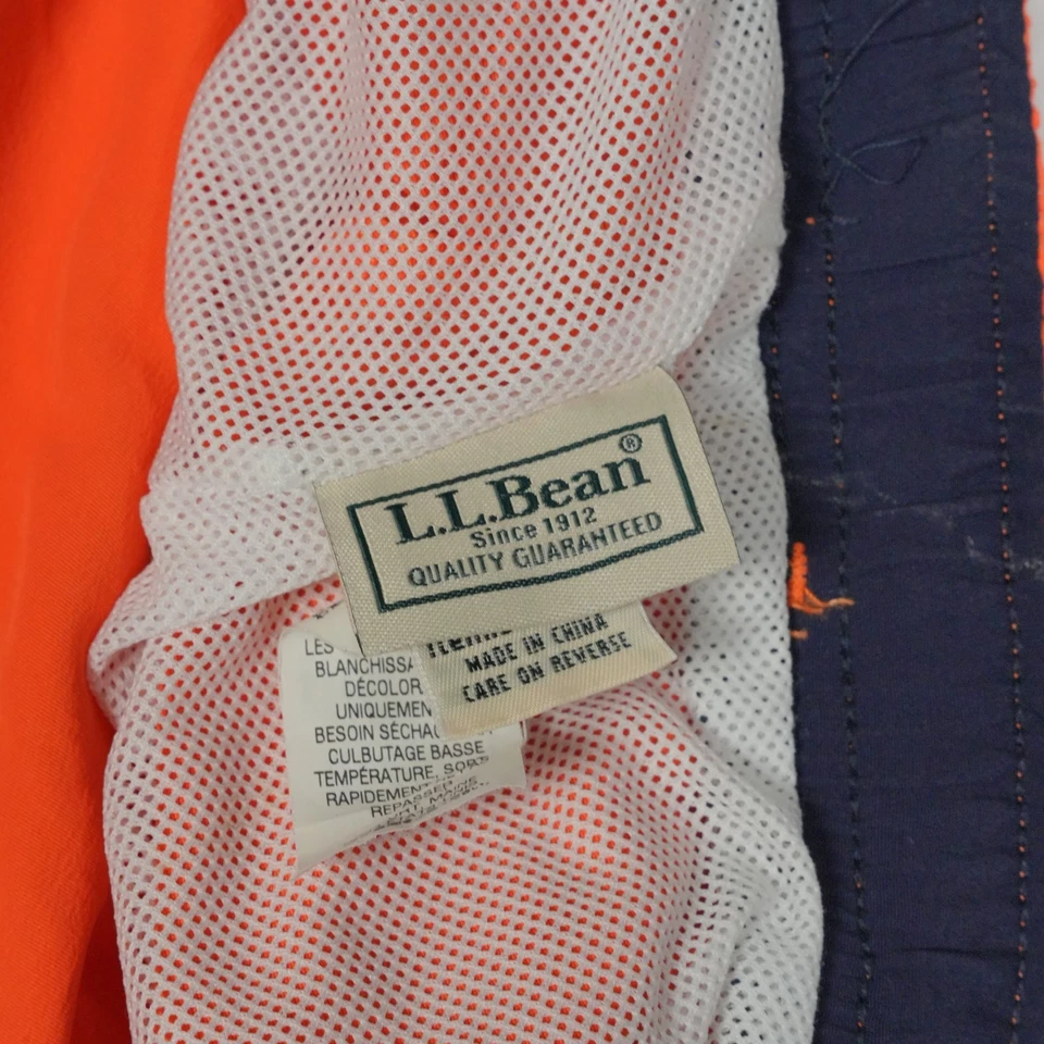 Bañador LL Bean Para Hombre Talla Grande 38 Línea Malla Board Shorts De Colección Naranja Foto 4 de 4