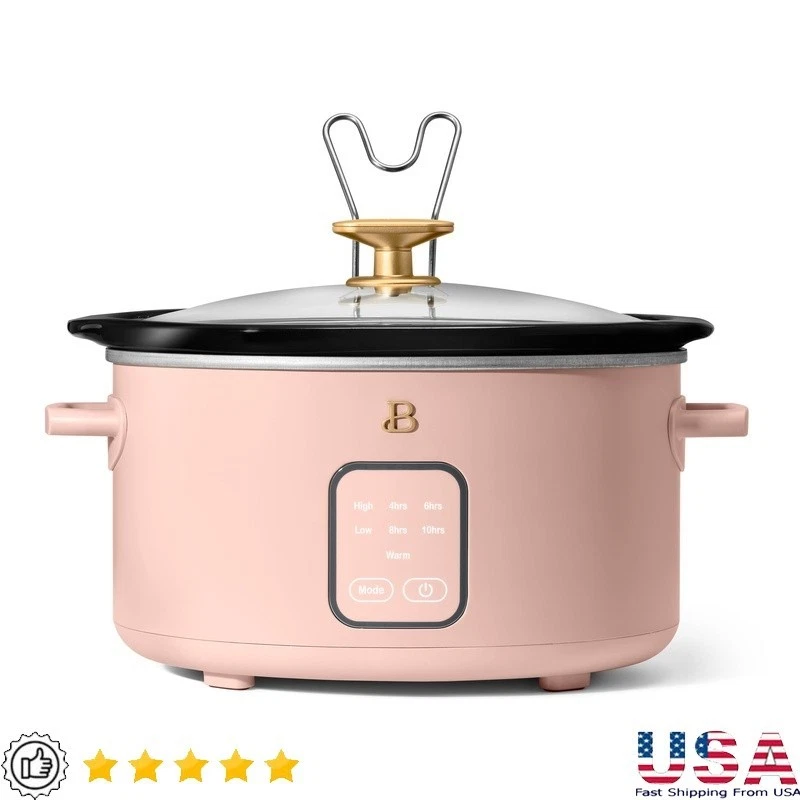 4 Qt Slow Cooker Touch Display Removable Pot 4 Presets Dishwasher Safe New