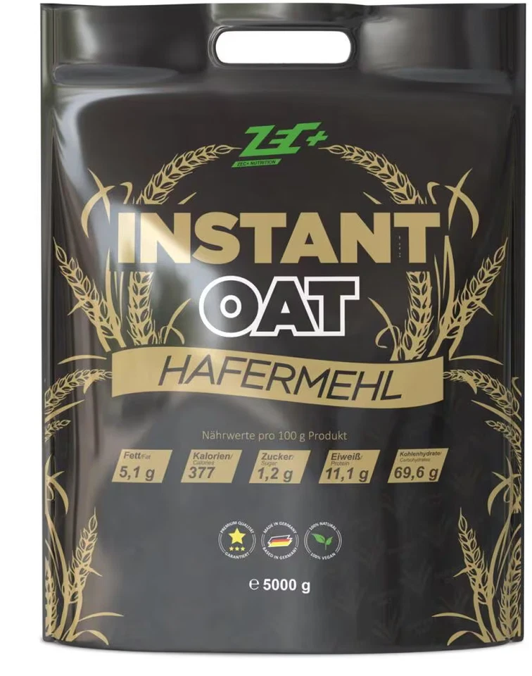 ZEC PLUS ZEC+ Instant Oats Hafermehl, 5000 g Beutel, Neutral