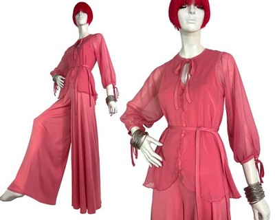 Mr Darren 70er Vintage Disco Palazzo Jumpsuit Disco Studio 54 / Lee Bender