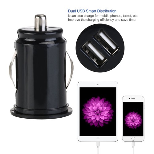 Dual USB Adapter Exquisite Multi-purpose Practical Car Supplies Motorcycle - 第 9/9 張圖片