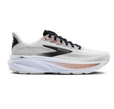 Brooks Ghost 17 Women's Running Shoes, White / Black / Rose Gold (NEW)
