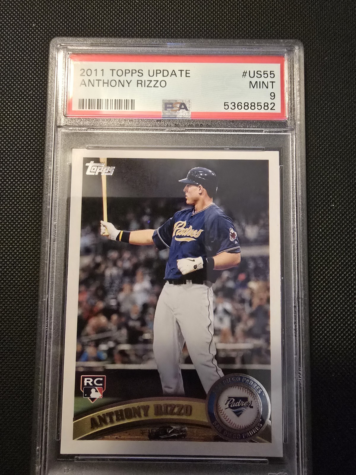 2011 Topps Update Series Anthony Rizzo #US55 (RC) PSA 9
