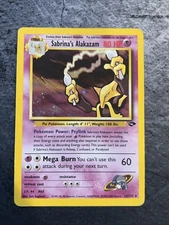 Pokémon TCG Sabrina's Alakazam Holo Card 16/132 Gym Challenge Vintage