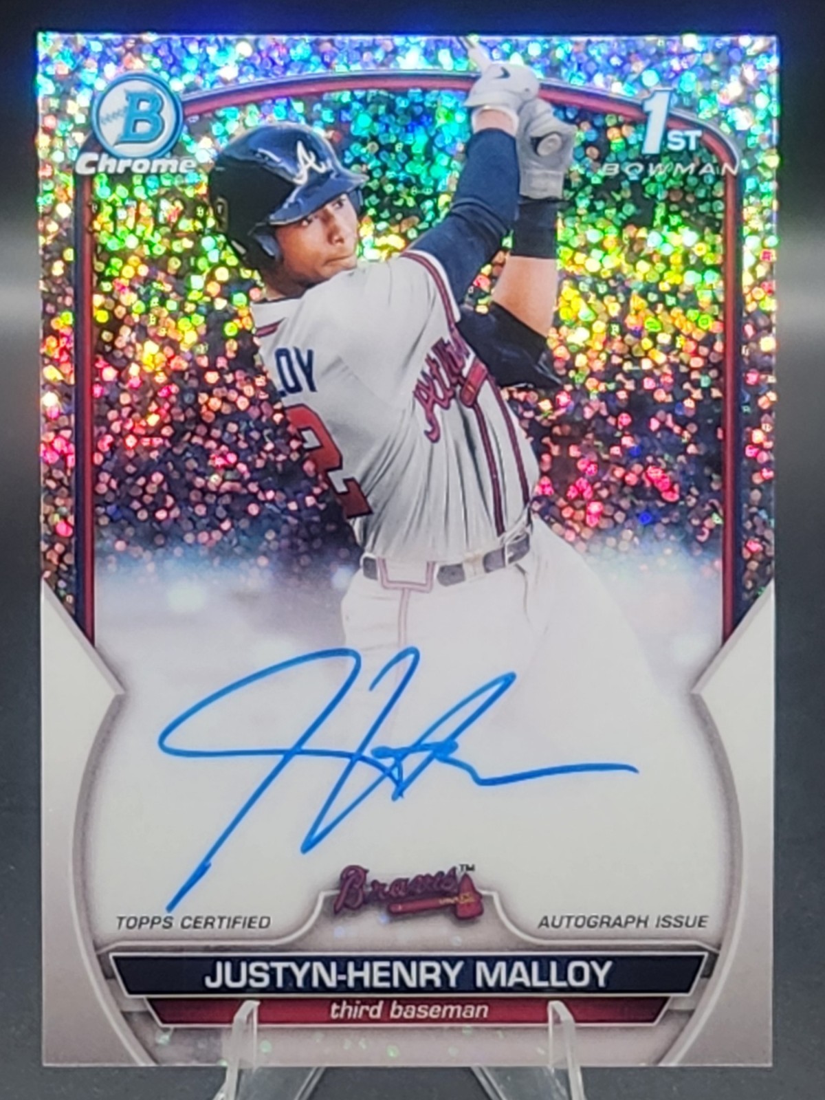 2023 Bowman Chrome JUSTYN-HENRY MALLOY 1st Auto SPECKLE /299 Tigers