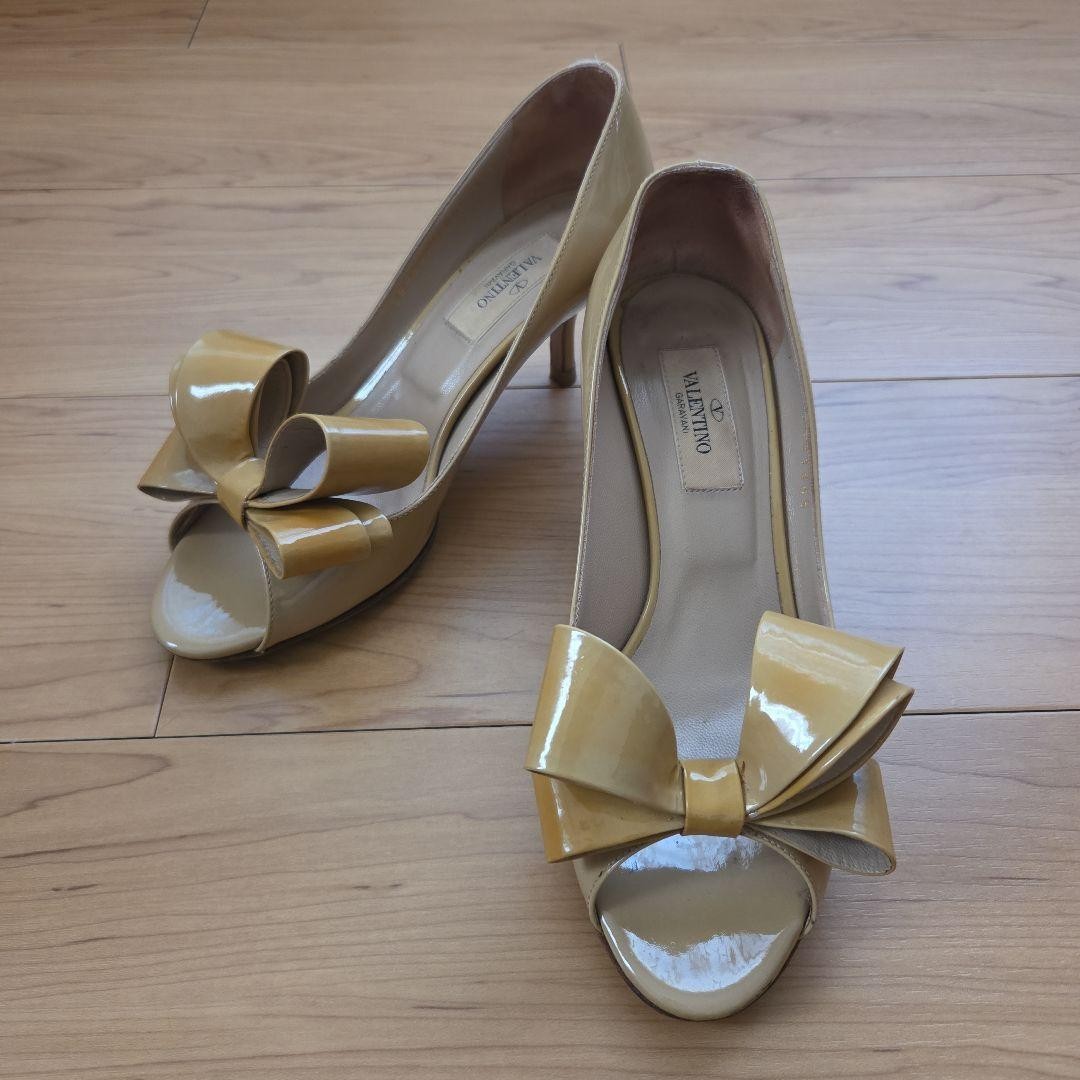 Valentino Garavani Pumps Heel Leather Ocher EU35.5/US5.5 116188c thumbnail 7