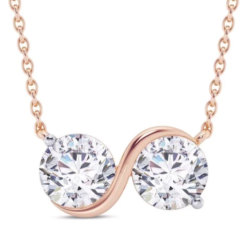 OFF WHITE Ciondolo solitario diamante bianco sporco trattato certificato 3 ct in argento 925