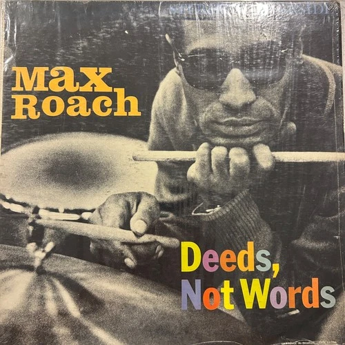 Max Roach - Deeds Not Words LP - Riverside [RLP 1122] 1958 RE SHRINK (VG+/VG++) - product listing photo