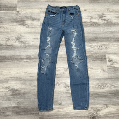 AERO Ripped Distressed Jeans Slim Fit Denim Casual Blue Women's Size 6