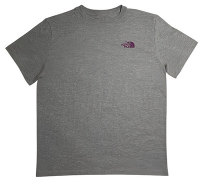 The North Face Women's S/S NLY Graphic Tee Gray Heather Large Relaxed Fit NEW