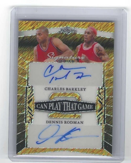 Leaf Dennis Rodman Basketball Autographed Sports Trading Cards