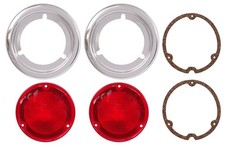 1958 1959 Chevrolet Gmc Truck Fleetside Tail Light Lens Gasket Bezel Kit