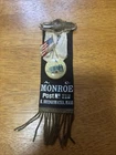 GAR Grand Army Of The Republic Ribbon Pin AC Monroe Post 212 East Bridgewater MA