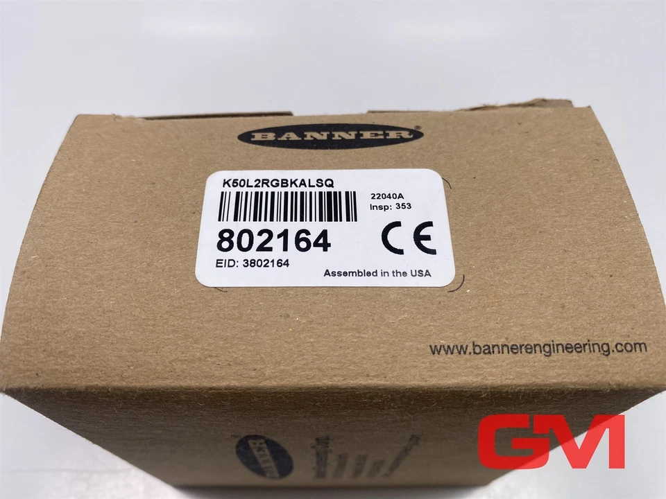 Banner LED-Anzeige K50L2RGBKALSQ RGB Audible Indicator 802164 RGB IO-Link - Bild 2 von 4