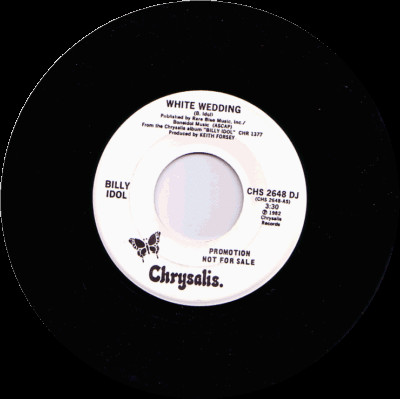 BILLY IDOL - 7'' WHITE WEDDING - 10/1982 - SAMMLUNGSAUFLÖSUNG