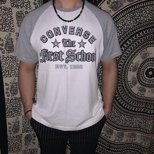 converse grey t shirt