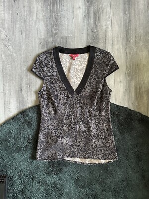 Blouse Longue Manches Monsoon - Taille 10 - Coton Bleu - Occasion Très Bon état