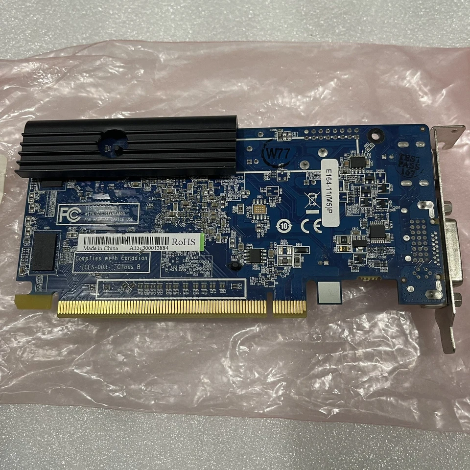 NEW Sapphire ATI AMD 5450 1GB DDR3 PCI-E Low profile Video Card 299-AE164-000SA - Image 2 of 3