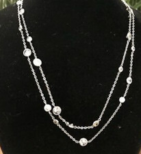 Silpada RARE 32 Inch CZ Scattered Stars Necklace N2152 Cubic Zirconia