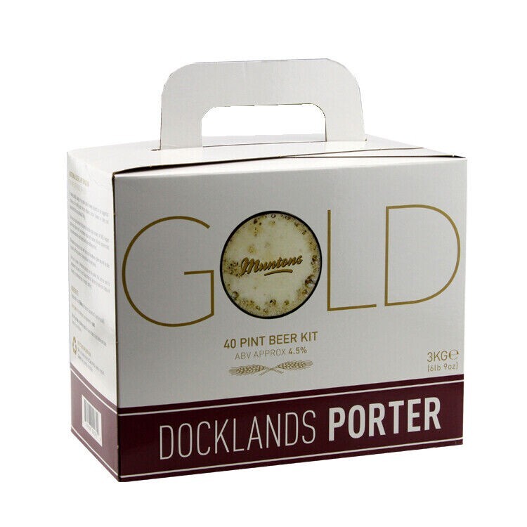 Muntons Gold Beer Kit DOCKLANDS PORTER Beer Making Kit 3kg Home Brew P&P UK
