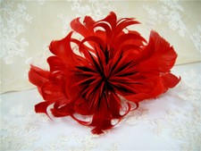 Handmade Goose Biot Feather Flower Mount Millinery Hat Fascinator Gown Headdress